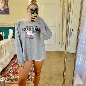 vintage long sleeve american tee